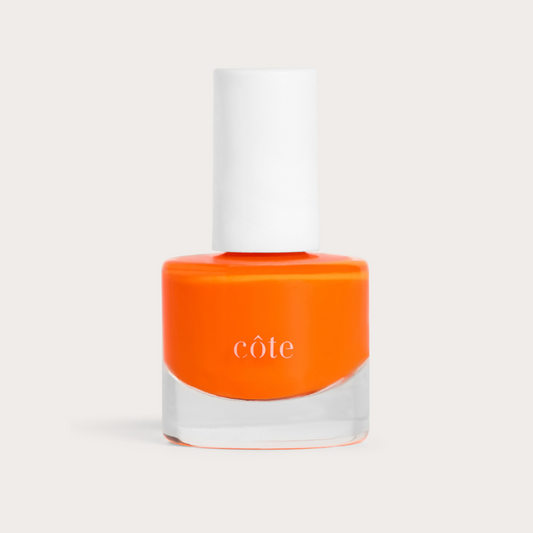 Côte Beauty Citrus neon orange non-toxic nail polish bottle