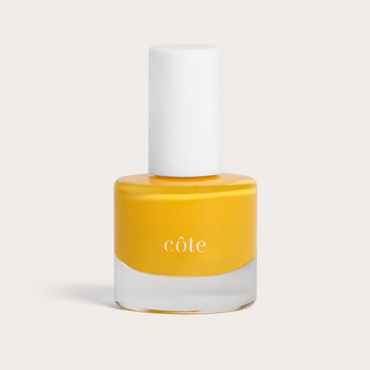 Côte Beauty Songbird dandelion yellow non-toxic nail polish bottle